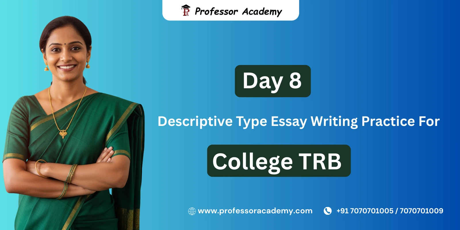 Government College Jobs Descriptive Type Writing Practice