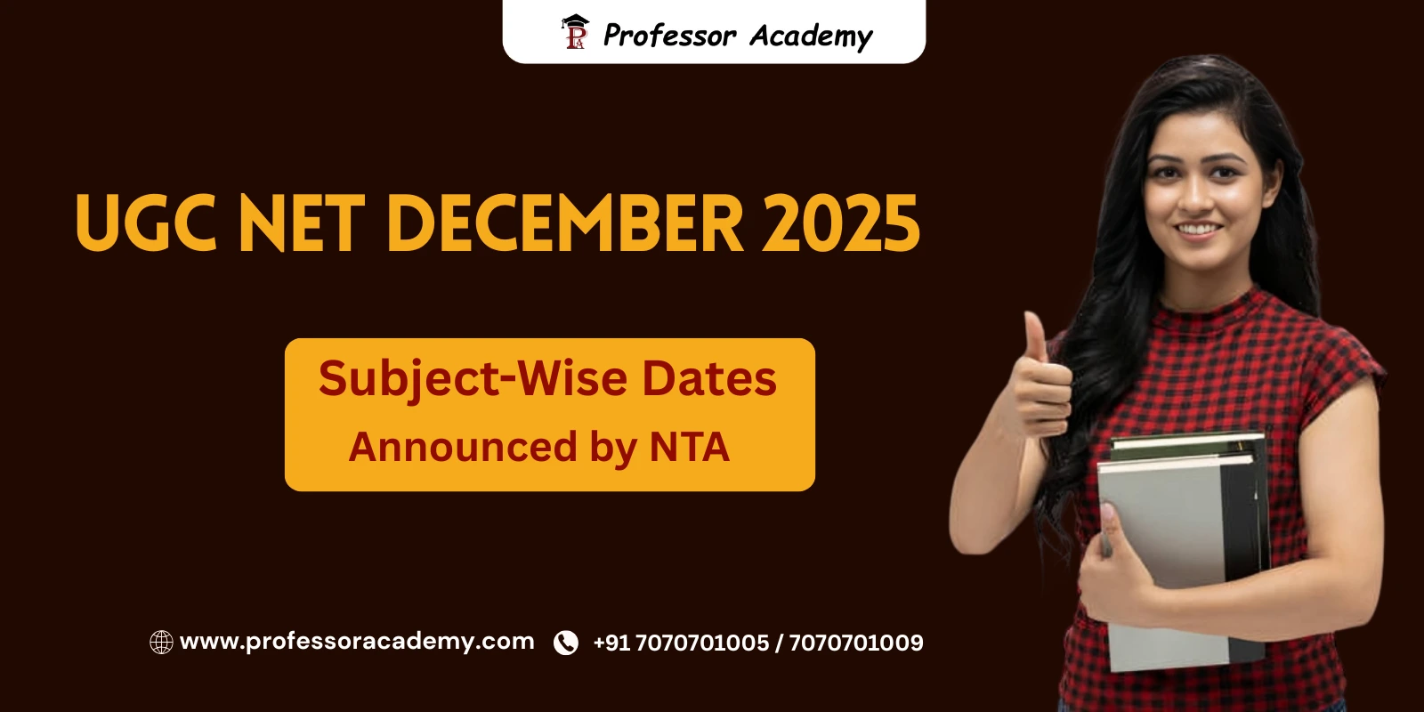 UGC NET Subject-Wise Dates