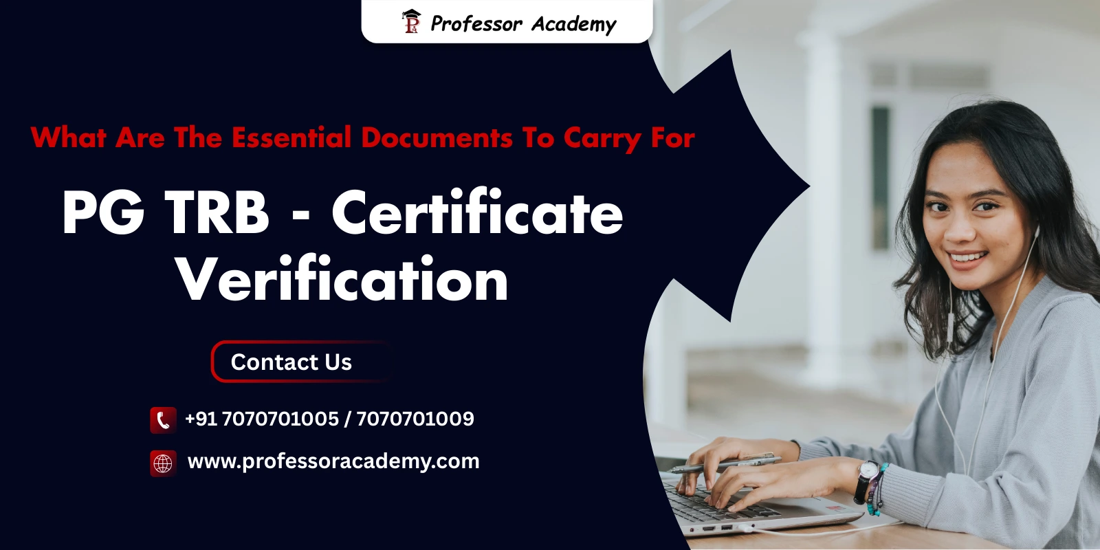 Documents to Carry for PG TRB Certificate Verification