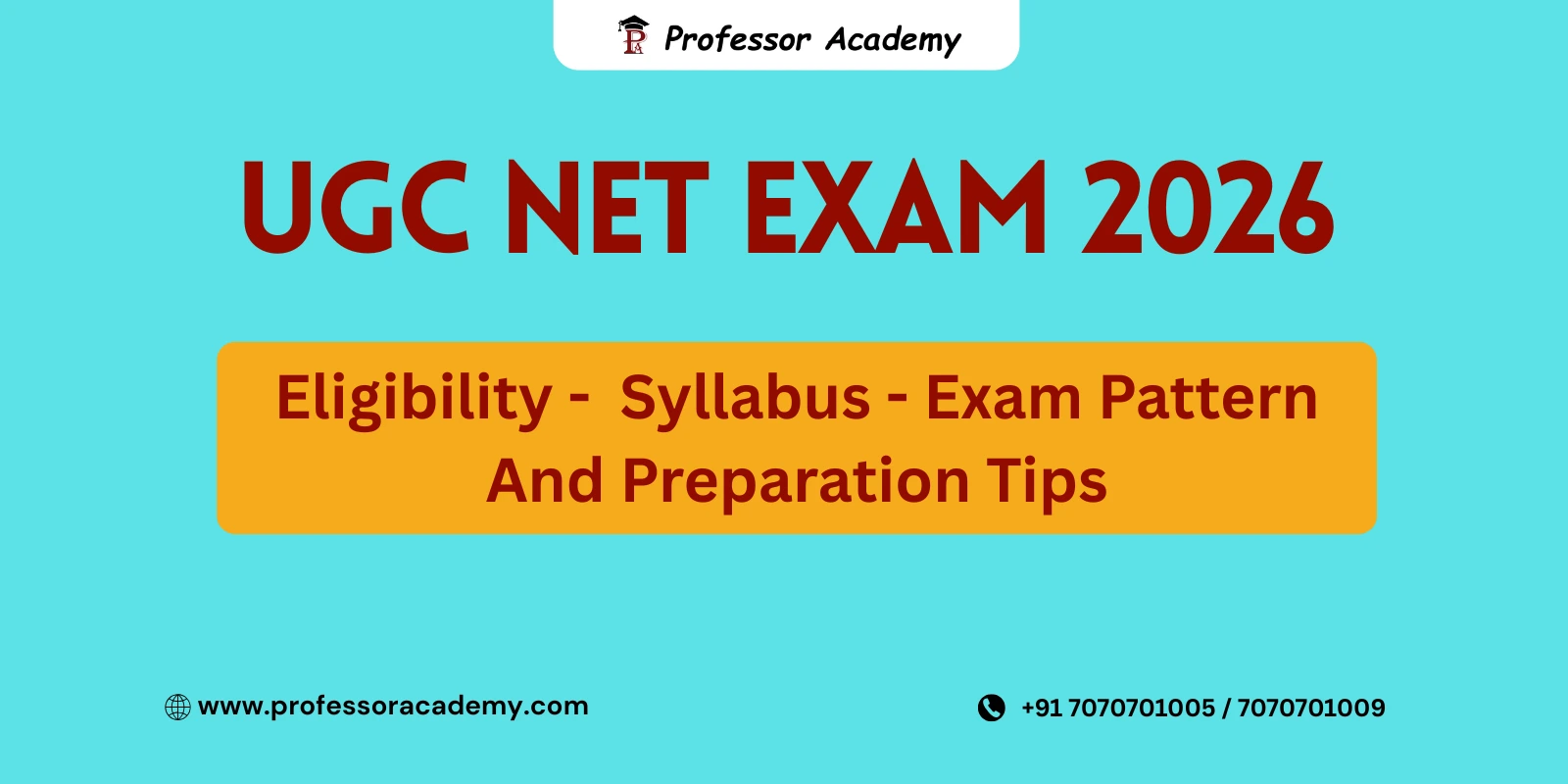 UGC NET Exam 2026 eligibility syllabus exam pattern preparation tips