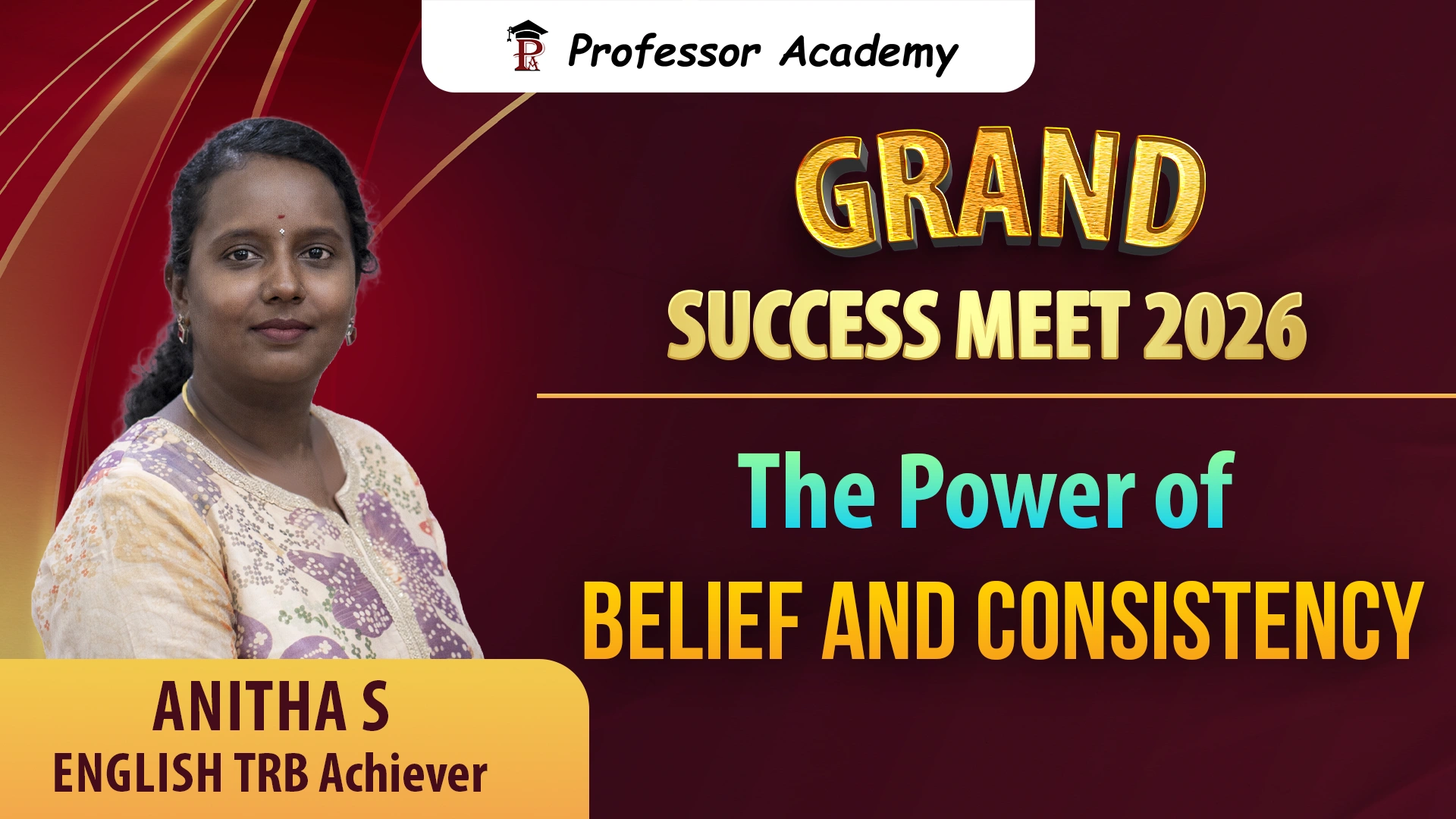 Anitha TRB English Success Story