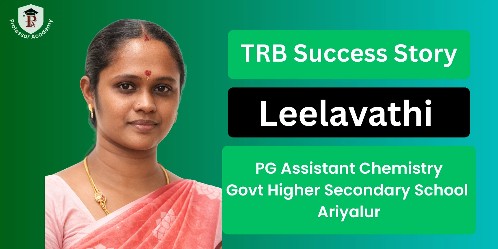 TRB Chemistry Acheiver - Leelavathi