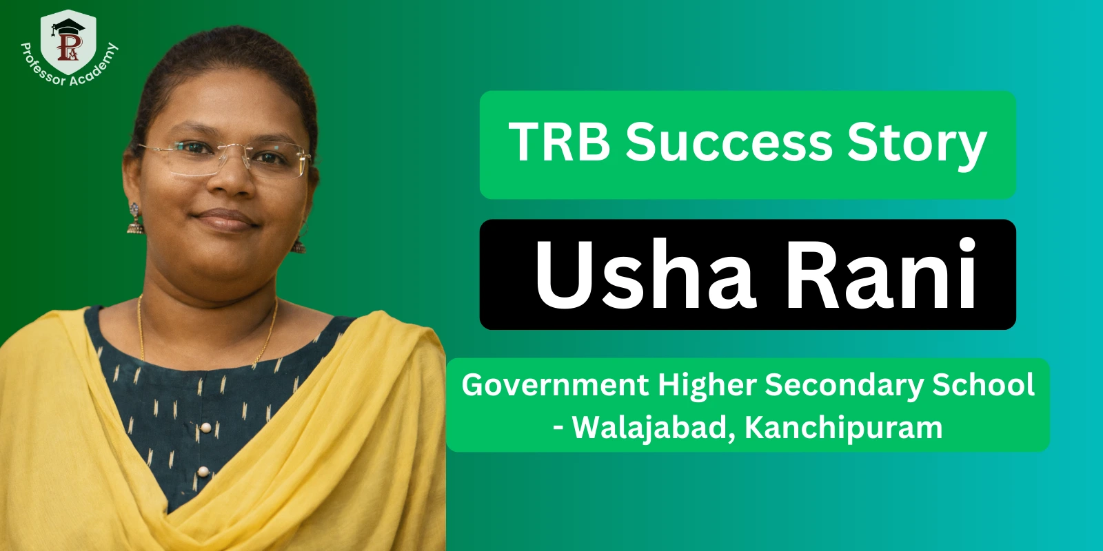 TRB Chemistry Acheiver - Usha Rani