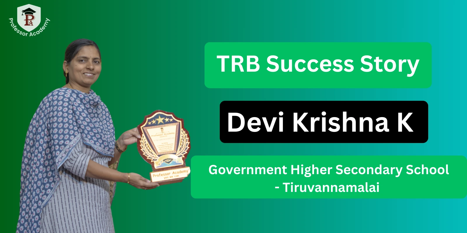 TRB Computer Science Acheiver - Devi Krishna K