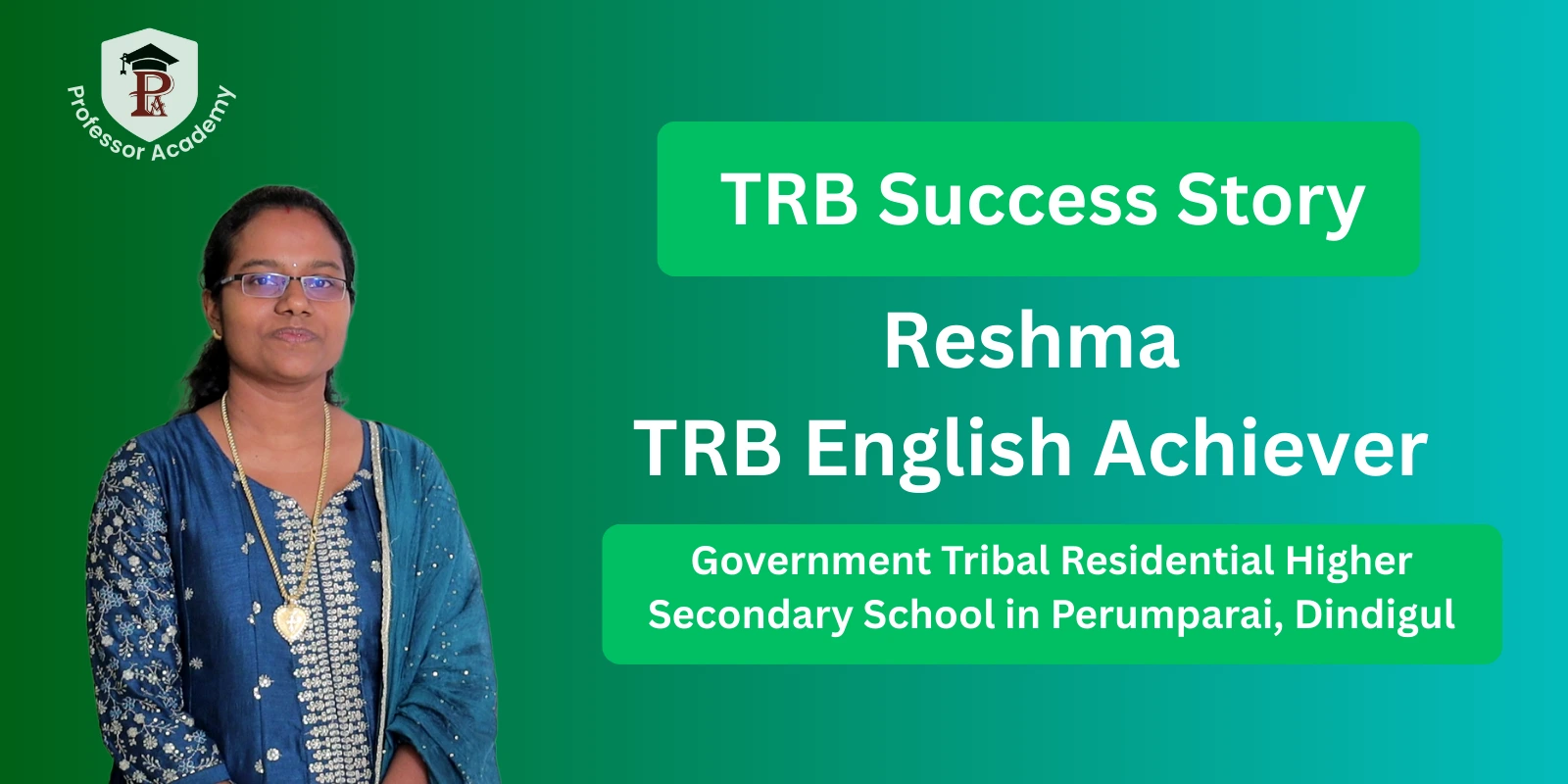 TRB English Success Story – Reshma