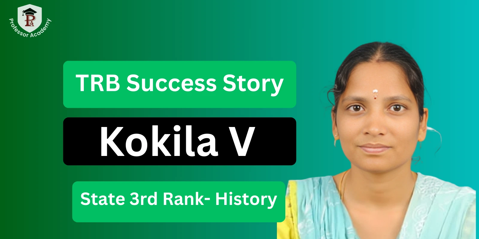 PG TRB History Acheiver - Kokila V
