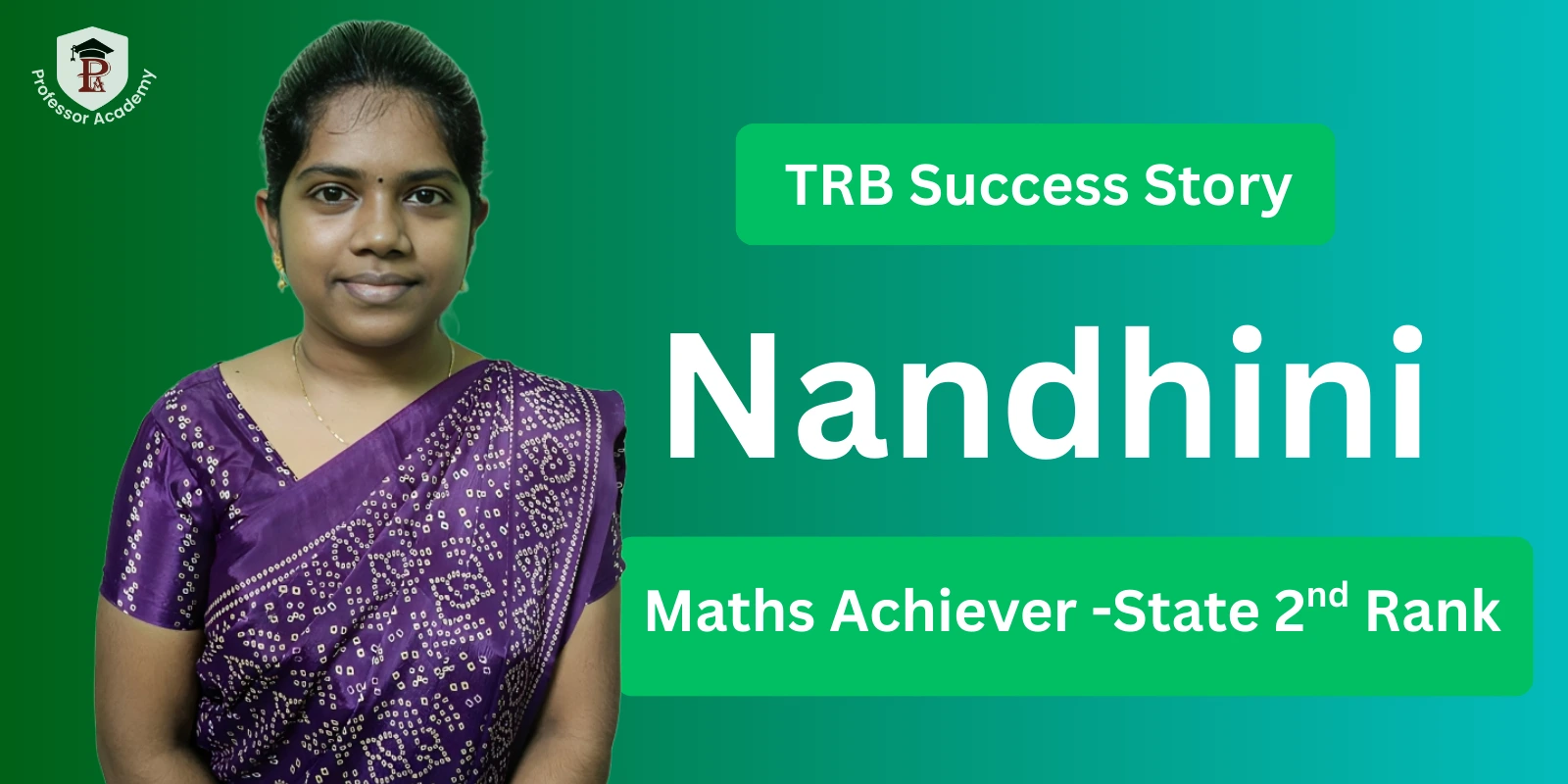 TRB Maths Acheiver - Nandhini