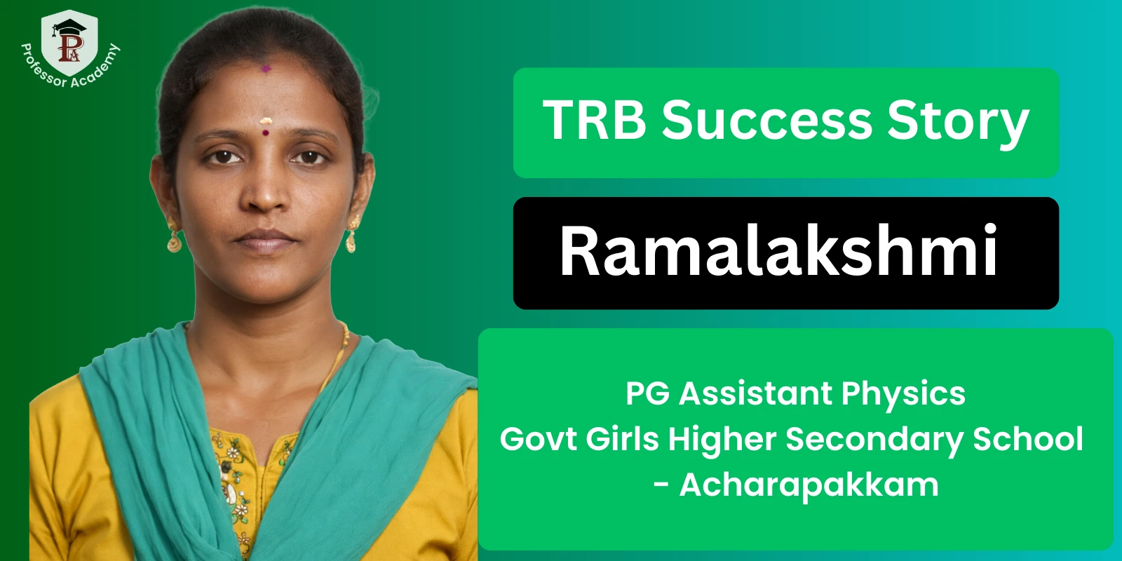 TRB Physics Acheiver - Ramalakshmi