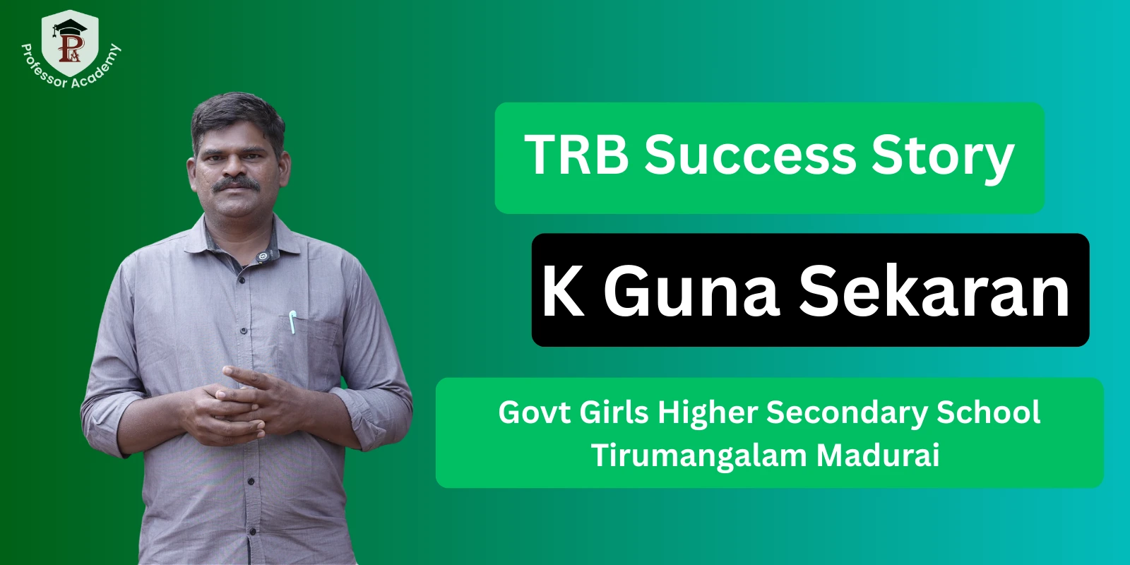 TRB Tamil Acheiver - K Guna Sekaran