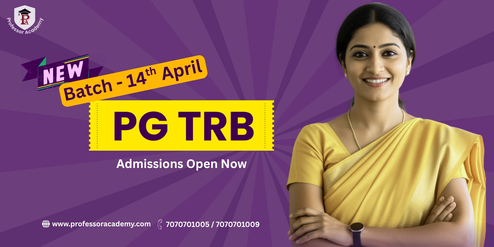 PG TRB Admission Open