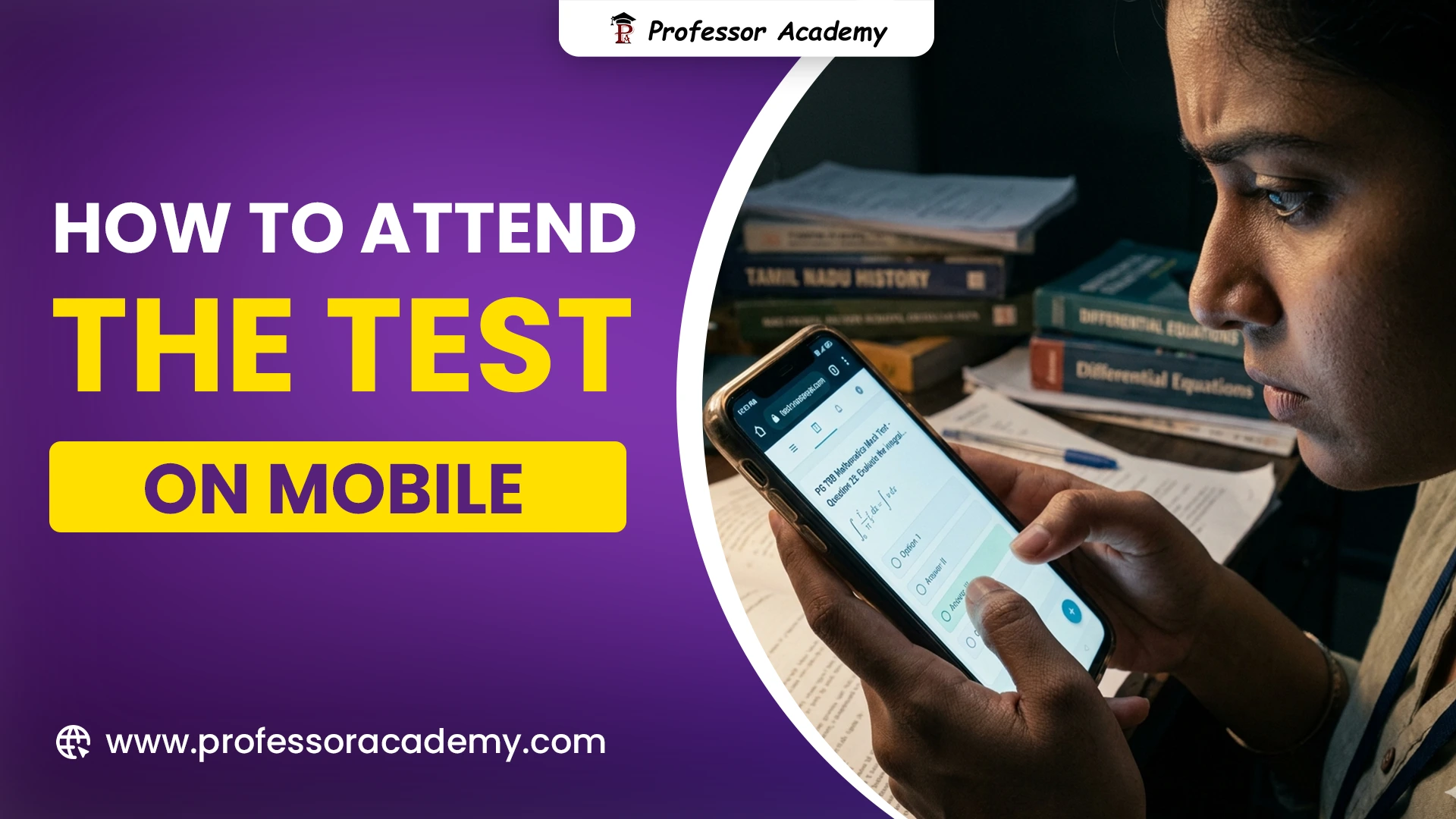 how to attend test mobile