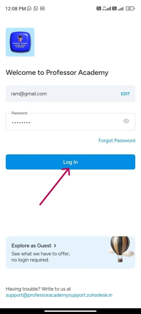 how to login edmingle