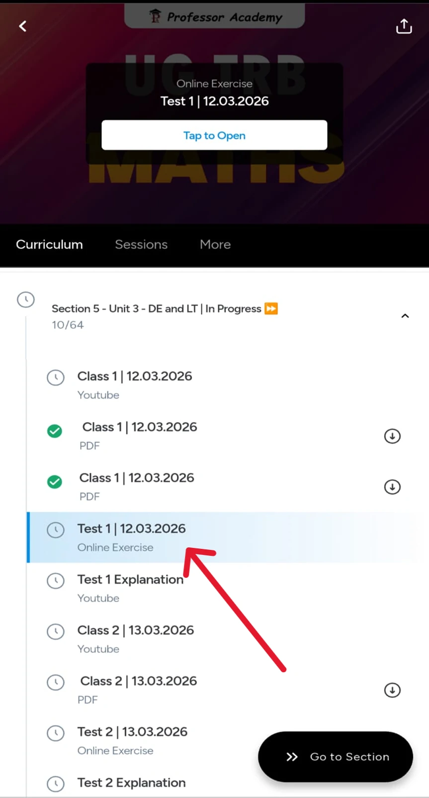 how to test attend 1