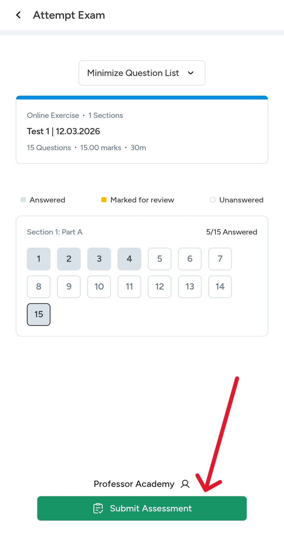 how to test attend 4