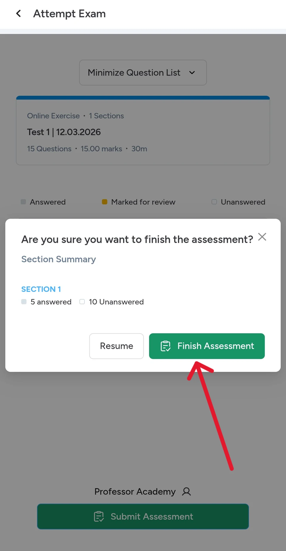 how to test attend 5