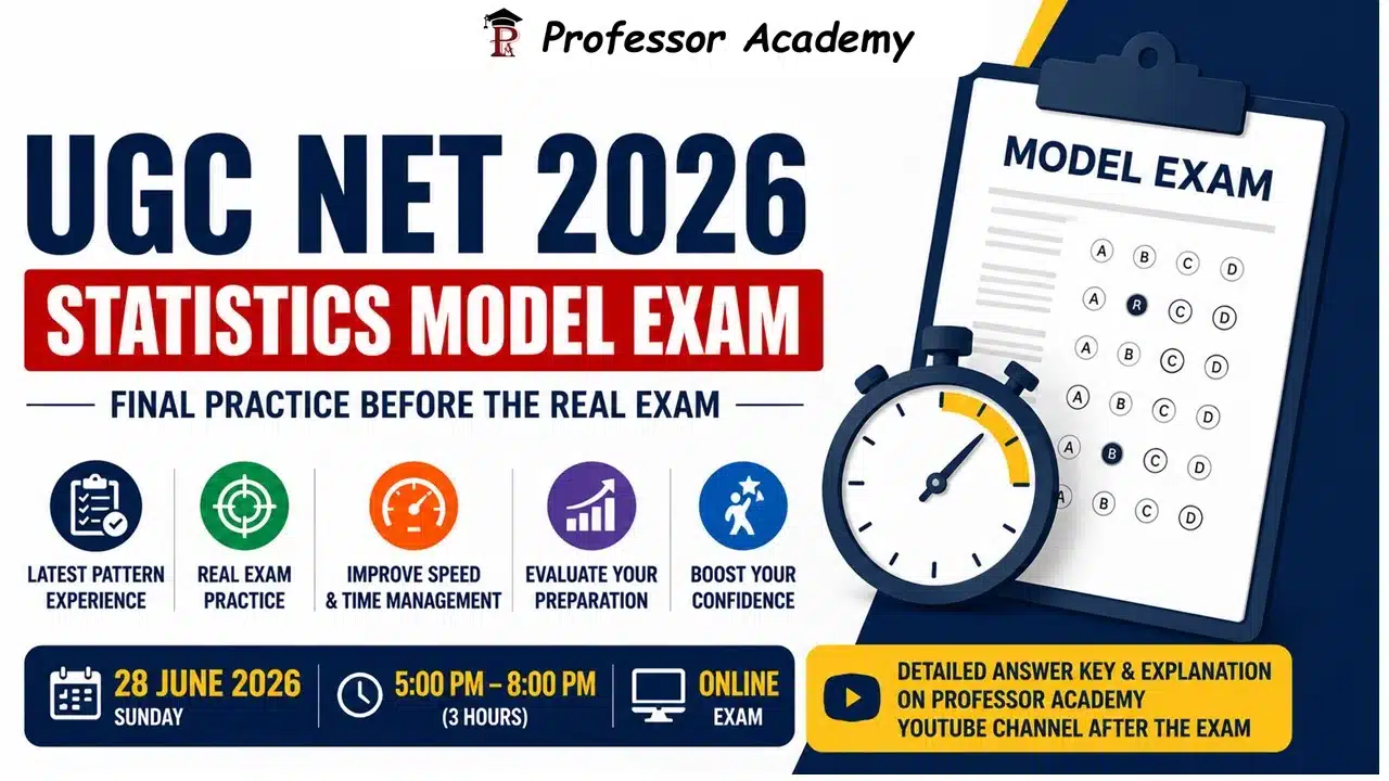 ugc net statistics model exam 2026