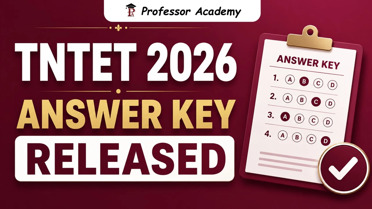 TNTET -2026 Answer Key