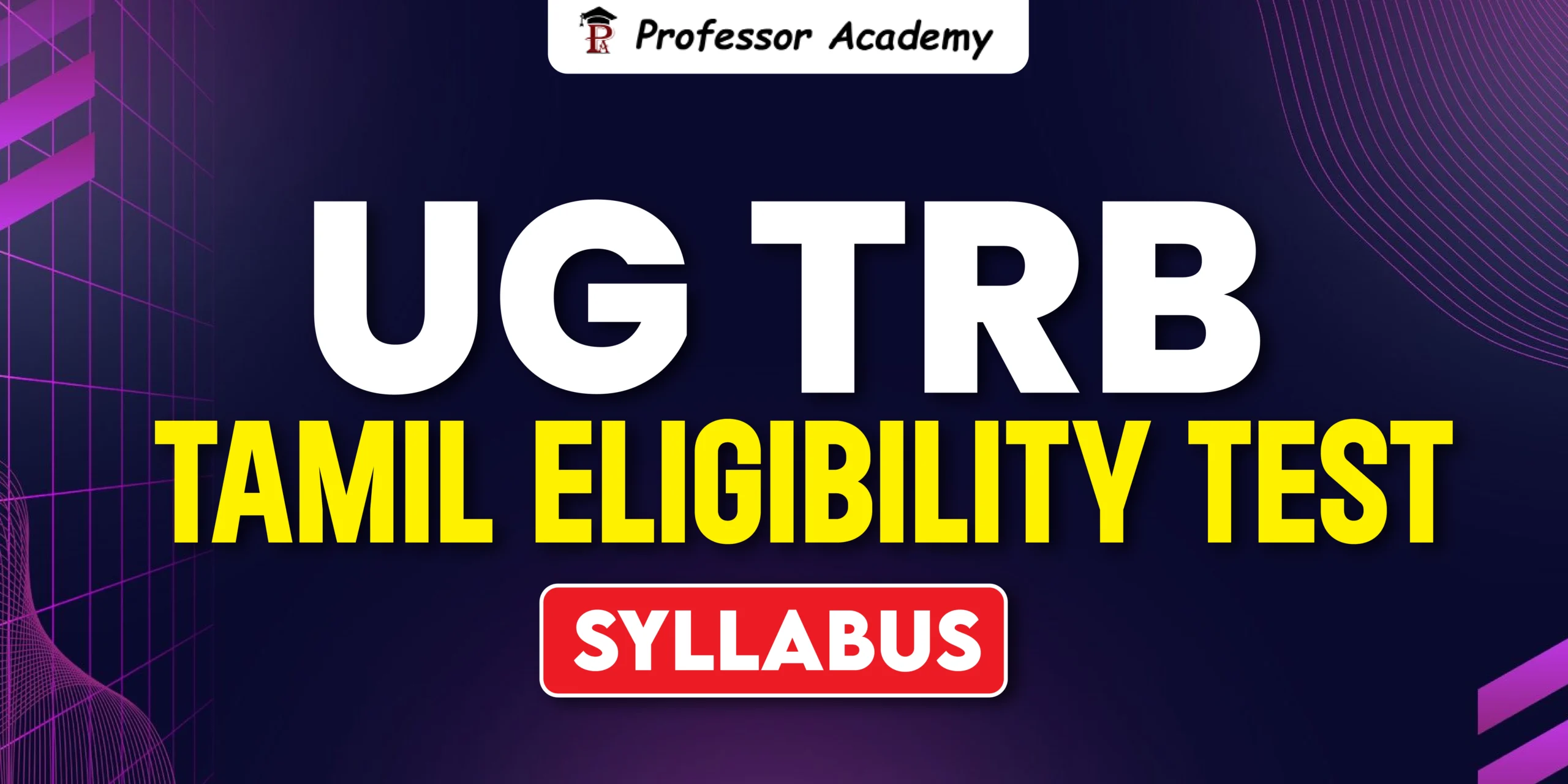 ug trb tamil eligibility syllabus