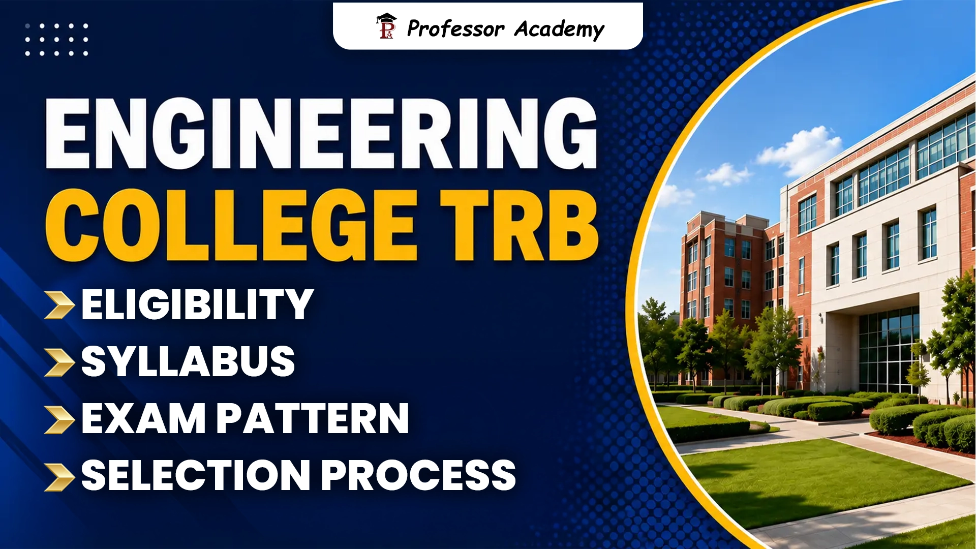 Engineering TRB eligibility, salary, syllabus, exam pattern, selection process