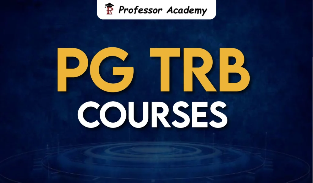 PG TRB Courses 2026 – Online Coaching, Live Classes, Study Materials & Test Series