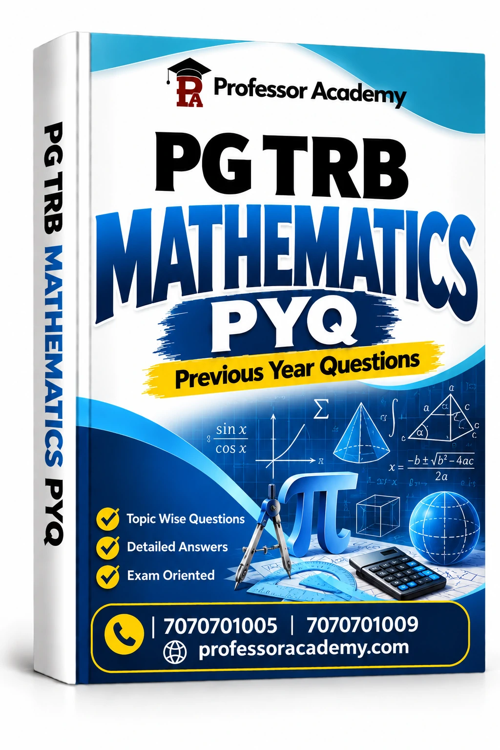 PG TRB Mathematics PYQ Cover Mockup