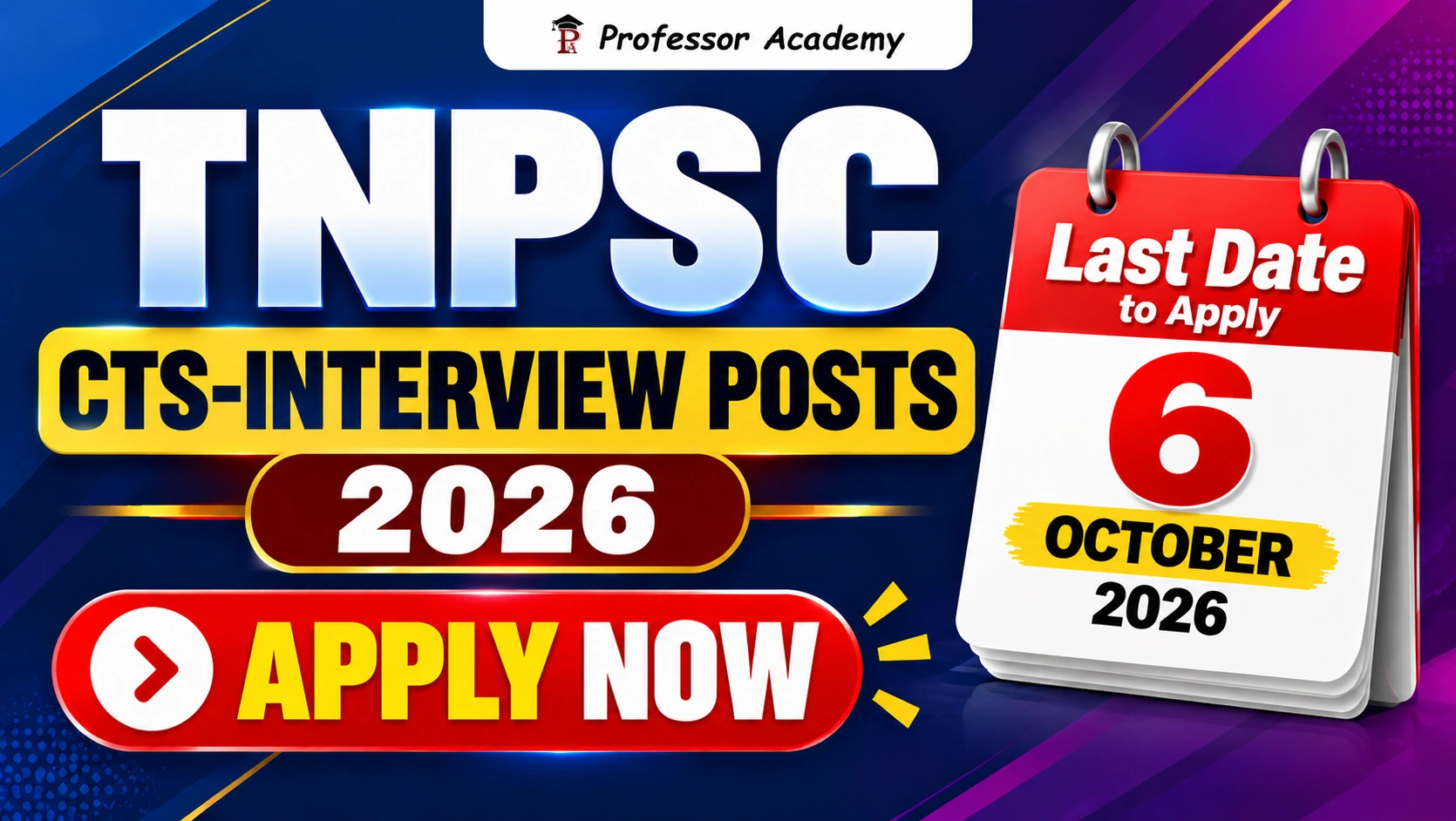 TNPSC 2026 Interview Posts 6 Oct Last date to Apply