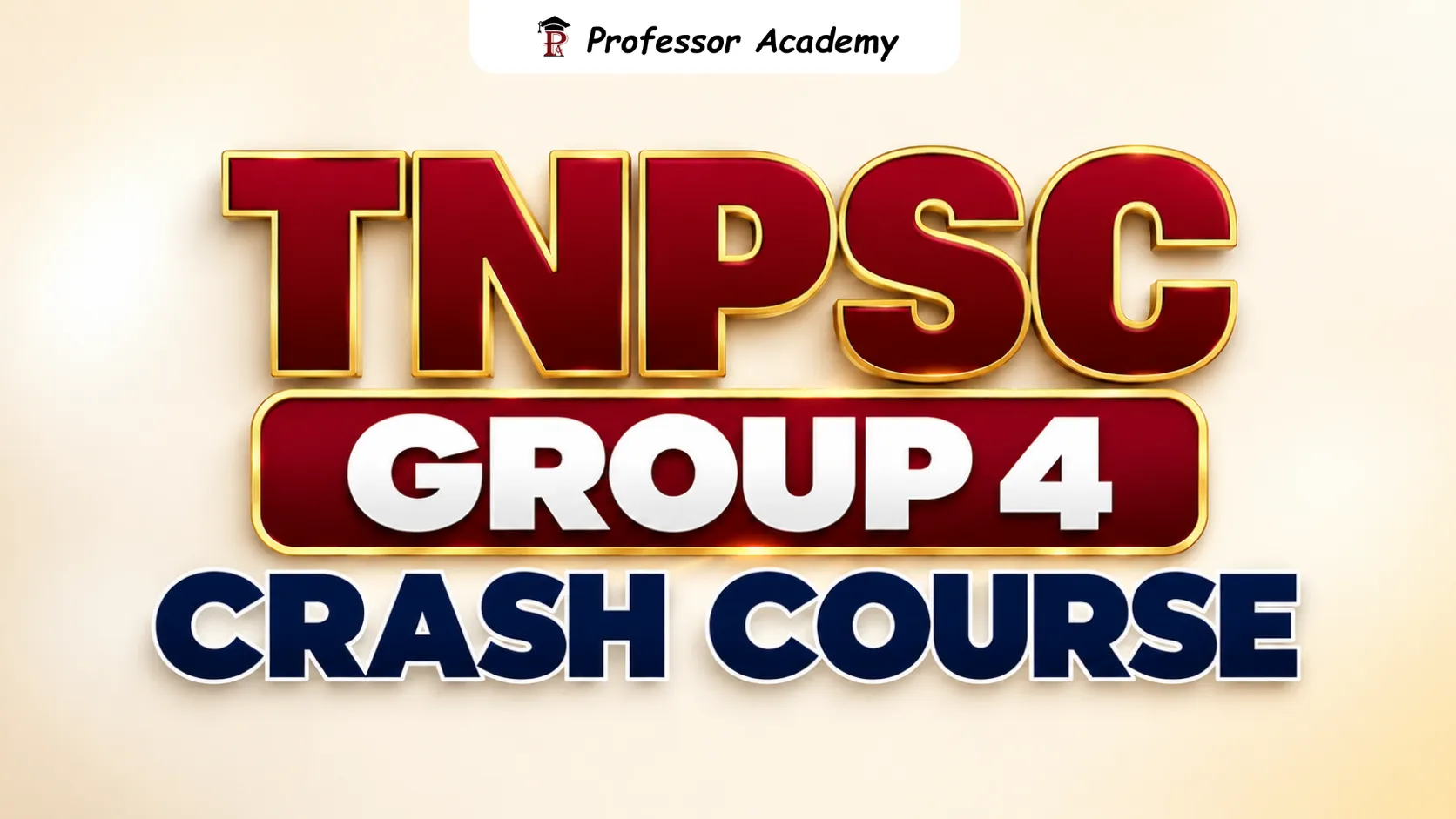 TNPSC Group 4 Crash Course