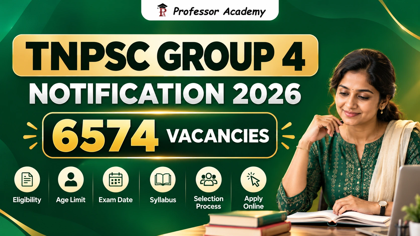 TNPSC Group 4 Notification 2026 released for 6574 vacancies in Tamil Nadu