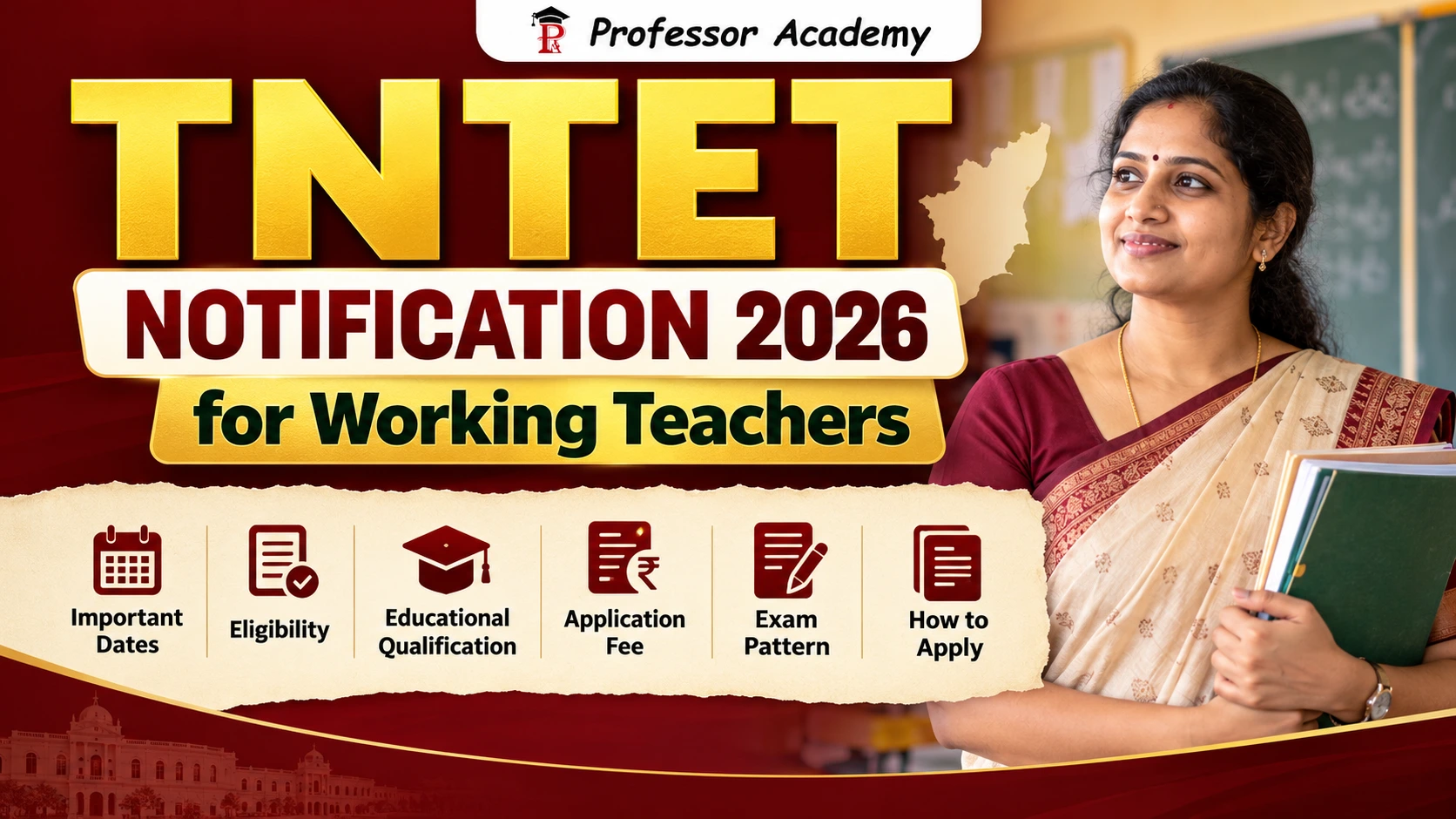 TNTET Notification 2026 for Working Teachers