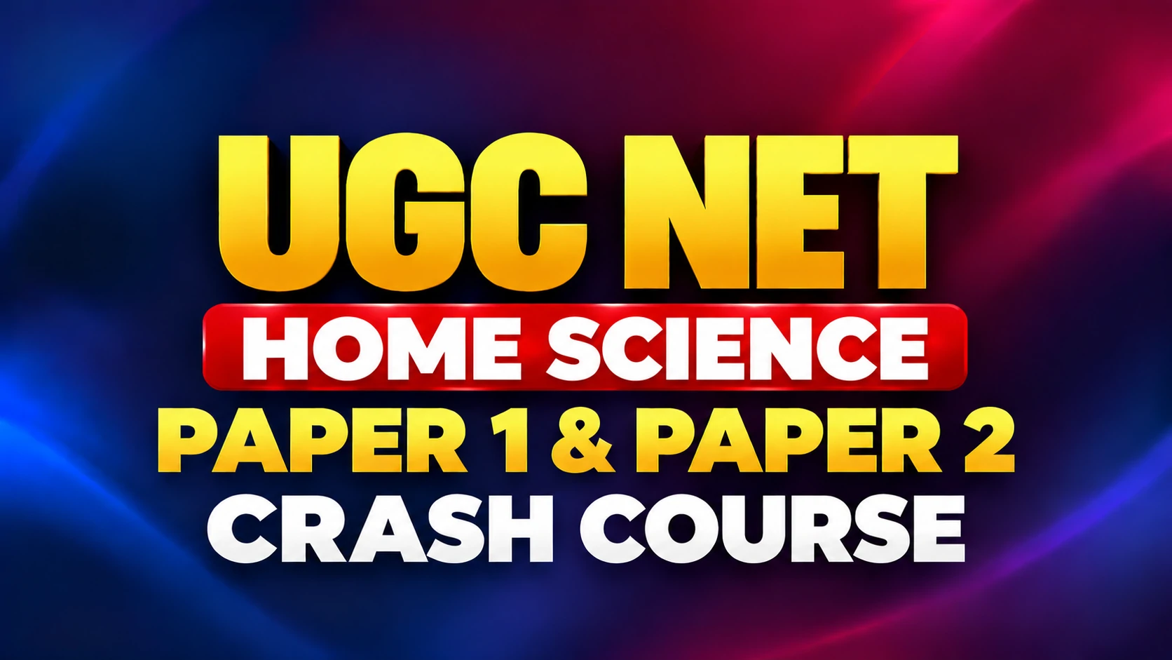 UGC NET Home Science Crash Course final