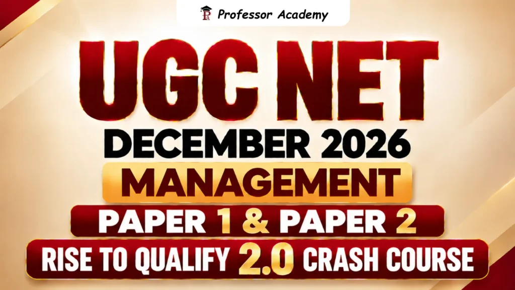 UGC NET Management Rise 2.0 Crash Course